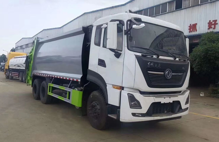 東風國六天龍大型垃圾車-17方鉤臂式垃圾車配置-湖北程力 東風國六天龍大型垃圾車-17方鉤臂式垃圾車配置-湖北程力