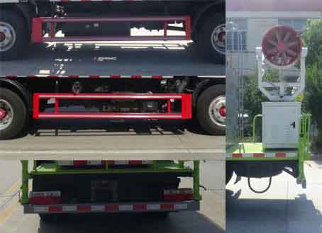 華通牌HCQ5045TSDEQ6型防役消毒灑水車 華通牌HCQ5045TSDEQ6型防役消毒灑水車